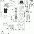 250 XC-W CHASSIS Амортизатор в разборе