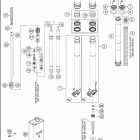 2017 FE 501 CHASSIS Передняя вилка