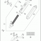2017 350 SX-F CHASSIS Глушитель
