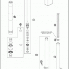 2017 50 SX MINI CHASSIS Передняя вилка