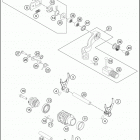 2017 TE 300 ENGINE Механизм переключения