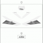 2017 1290 SUPER DUKE R WHITE CHASSIS Наклейки