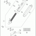 2017 250 XC-F CHASSIS Глушитель