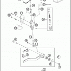 2017 690 DUKE WHITE CHASSIS Тормозной цилиндр задний