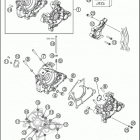 2017 50 SX MINI ENGINE Картер двигателя