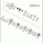 2017 FE 350 ENGINE Трансмиссия 2-контрпривод