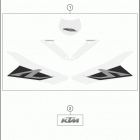 2017 1290 SUPER DUKE R BLACK CHASSIS Наклейки