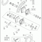 2017 85 SX CHASSIS Переднее колесо