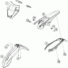250 XC-W CHASSIS Обтекатель, крылья
