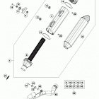 350 SX-F CHASSIS Глушитель