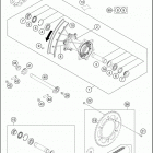 2017 450 XC-F CHASSIS Переднее колесо