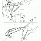 65 SX CHASSIS Бак,сидение