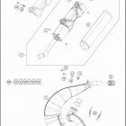 2017 TC 250 CHASSIS Глушитель
