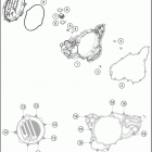 2017 250 SX ENGINE Кожух сцепления