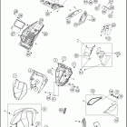 2017 690 DUKE WHITE CHASSIS Обтекатель , крылья