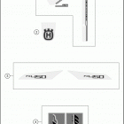 2017 FX 450 CHASSIS Наклейки