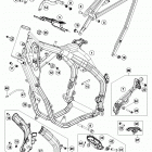 250 XC-W CHASSIS Рама