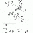 85 SX CHASSIS Тормозной суппорт задний