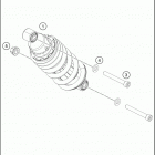 2017 390 DUKE BLACK ABS CHASSIS Амортизатор