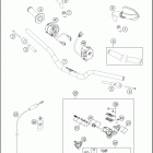 2017 690 DUKE WHITE CHASSIS Руль