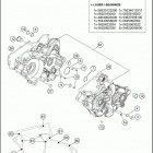 2017 TE 300 ENGINE Картер двигателя