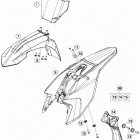 50 SX MINI CHASSIS Обтекатель , крылья