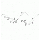 2017 690 DUKE WHITE CHASSIS Side   /   center st and