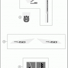 2017 FC 450 CHASSIS Наклейки