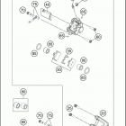 2017 85 SX CHASSIS Тормозной суппорт задний
