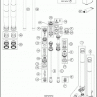 2017 FX 350 CHASSIS Передняя вилка