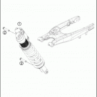 2016 250 XCF-W CHASSIS Амортизатор