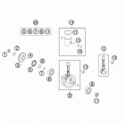 50 SX MINI ENGINE Коленвал и поршень