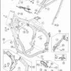 2017 250 XC-W CHASSIS Рама