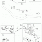 2017 250 XC-W CHASSIS Руль