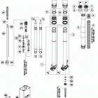 250 XC-W CHASSIS Передняя вилка