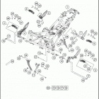 2017 390 DUKE BLACK ABS CHASSIS Рама