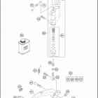 2017 85 SX CHASSIS Тормозной цилиндр задний
