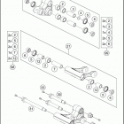 2017 690 DUKE WHITE CHASSIS Соединение рычагов