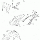 2017 TE 150 CHASSIS Обтекатель, крылья