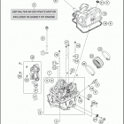 2016 690 DUKE WHITE ENGINE Головка цилиндров