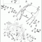 2017 690 DUKE WHITE CHASSIS Рама