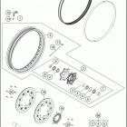 2017 1290 SUPER ADVENTURE T CHASSIS Переднее колесо