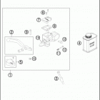 2017 50 SX CHASSIS Главный цилиндр тормозной