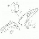 2017 85 SX CHASSIS Обтекатель, крылья