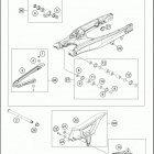 2017 250 XC-W CHASSIS Бугель