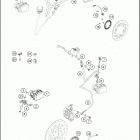 2017 390 DUKE BLACK ABS CHASSIS Антиблокировочная система ABS