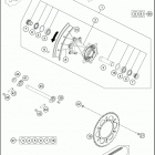 2017 450 EXC-F SIX DAYS CHASSIS Переднее колесо