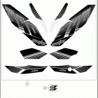 2017 390 DUKE BLACK ABS CHASSIS Наклейки