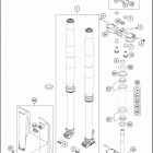 2016 450 XC-F CHASSIS Передняя вилка