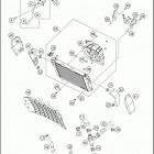 2016 390 DUKE BLACK ENGINE Система охлаждения